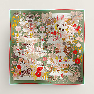 Precious Paradise scarf 90 - Green | Hermès Singapore